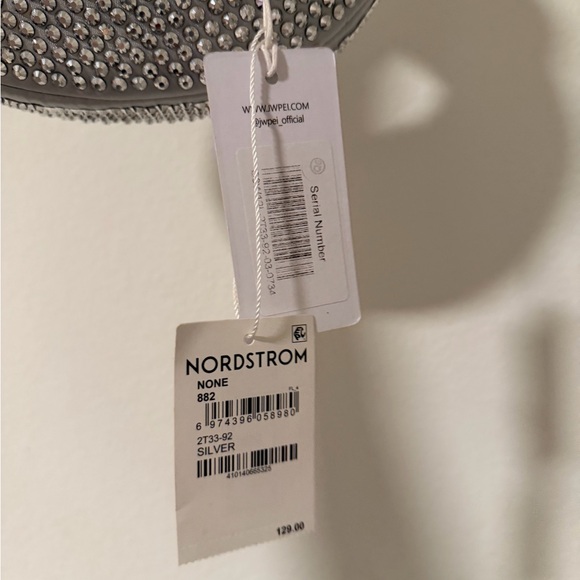 NWT JW PEI silver crystal handbag - Picture 3 of 4